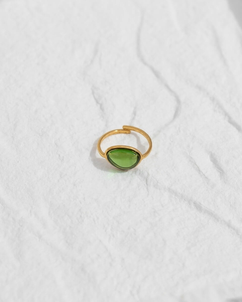 Regulowany pierścionek ze stali nierdzewnej na lato