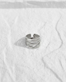 Klasyczny srebrny pierścionek ze stali nierdzewnej na wesele