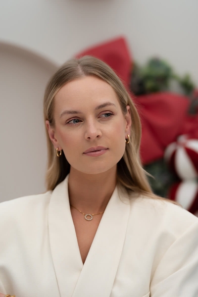 Klasyczna pozłacane kolczyki