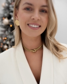 Złoty naszyjnik z supełkiem