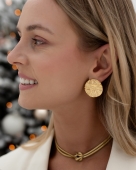 Pozłacany naszyjnik żmijka na prezent