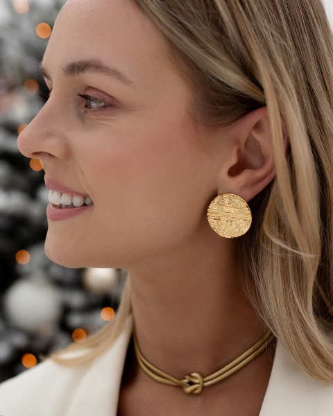 Pozłacany naszyjnik żmijka na prezent