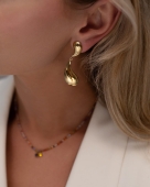 Wiszące podwójne kolczyki łezki