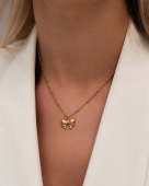 Zestaw biżuterii z kokardą