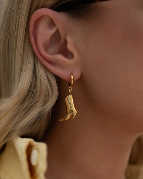 Kolczyki but kowbojski