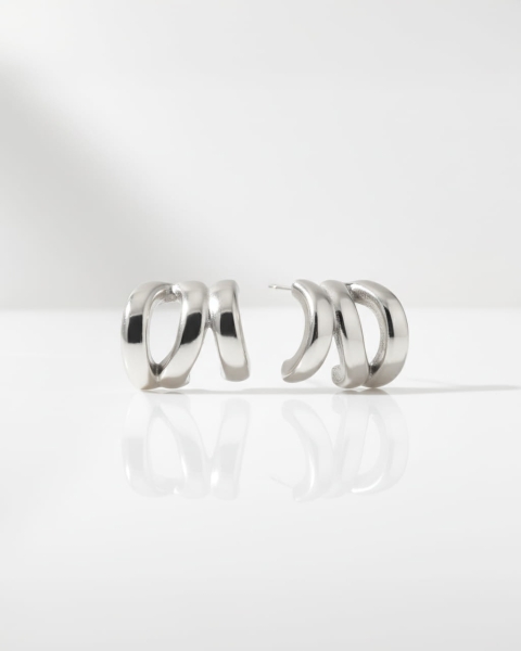 Srebrne kolczyki sztyfty