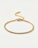 Delikatna złota bransoletka ze stali pinterest