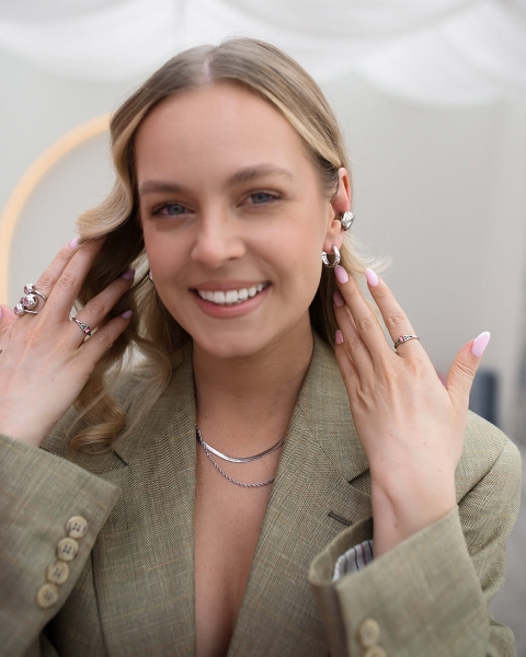 Srebrne kolczyki koła ze stali chirurgicznej must-have