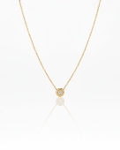 Złoty naszyjnik z cyrkonią