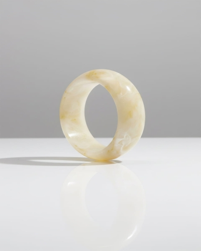 Szeroka kremowa bransoletka pinterest