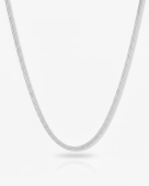 Srebrny naszyjnik żmijka ze stali