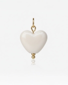 Zawieszka białe serce