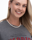 elegancki choker z pereł