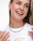 Turkusowy choker z kamieni