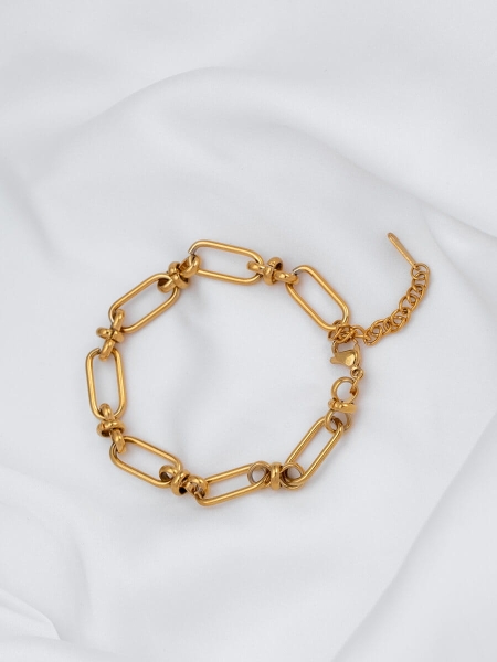 modna złota bransoletka na lato ze stali chirurgicznej